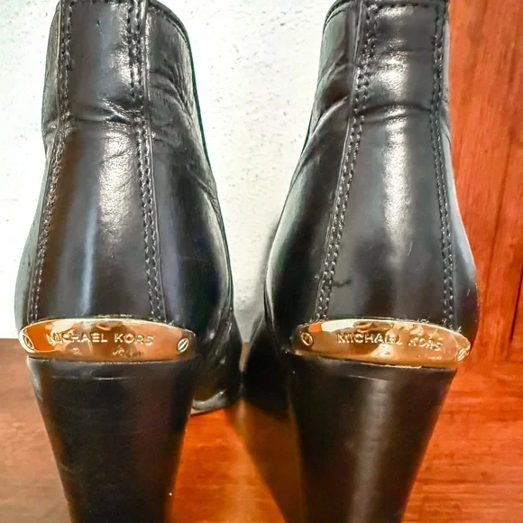 Michael Kors Glossy Black Ankle Booties - Picture 6 of 6